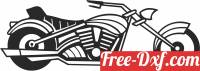 download Harley Davidson motorbike clipart free ready for cut