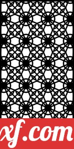 decorative panel wall separator door pattern