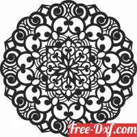 download ornament Decorative mandala pattern free ready for cut