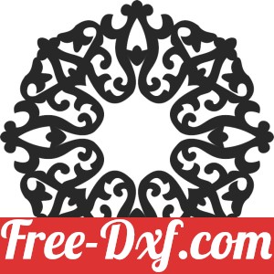 mandala wall decor sign