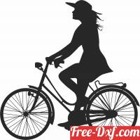 download women on bike free ready for cut