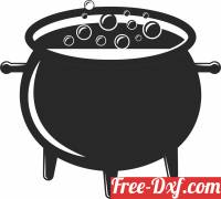 download magic cauldron halloween clipart free ready for cut