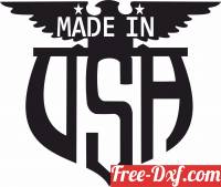 download made in USA wall sign free ready for cut