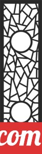 decorative panel wall separator door pattern