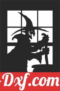 halloween Witch preparing a potion