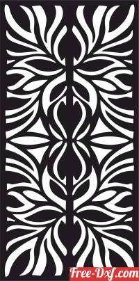download decorative door panel screen wall pattern free ready for cut