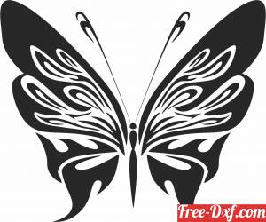 download Butterfly clipart floral free ready for cut