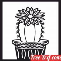 download cactus Succulents Plant pot free ready for cut