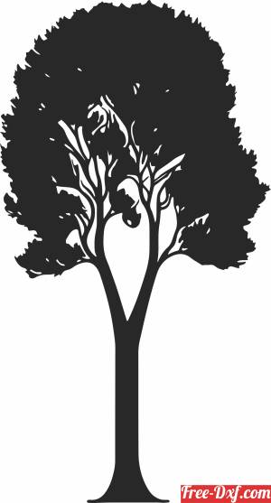 download Tree vector Silhouette free ready for cut