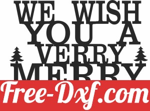 Merry christmas wish decor