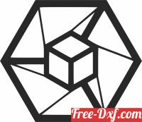download Hexagon logo free ready for cut