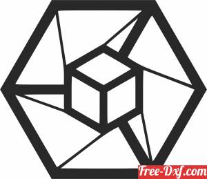download Hexagon logo free ready for cut