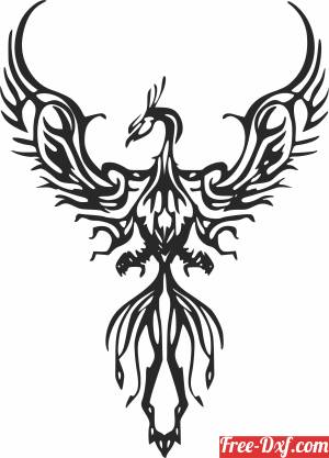 download phoenix silhouette free ready for cut