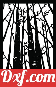 tree branches decorative panel door pattern
