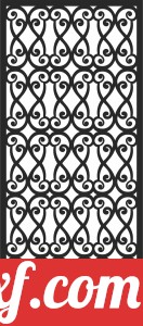 Decorative screen door pattern