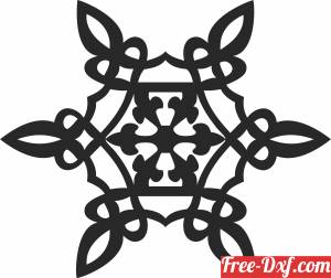 download mandala Decorative pattern clipart free ready for cut