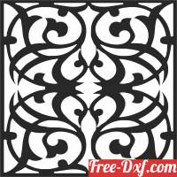download decorative pattern square wall panel free ready for cut