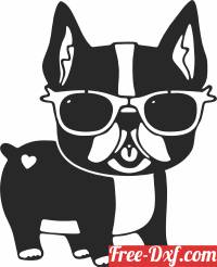 download dog Wearing Sunglasses free ready for cut