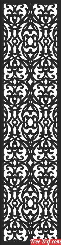 download decorative Screen door WALL free ready for cut