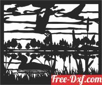 download duck scene art free ready for cut