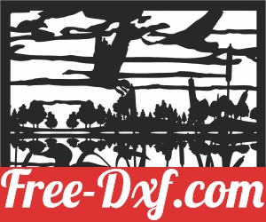 duck scene art