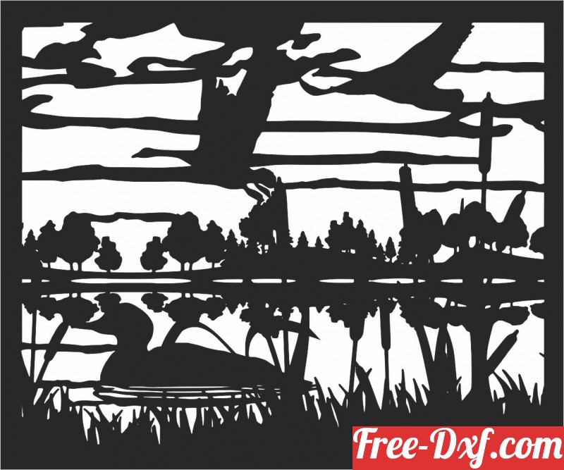 Download duck scene art tTip2 High quality free Dxf files, Svg, C