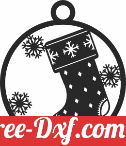 Christmas sock ornament
