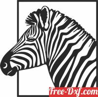 download zebra wall sign free ready for cut