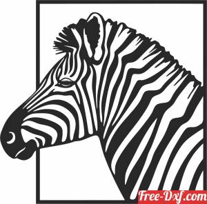 download zebra wall sign free ready for cut