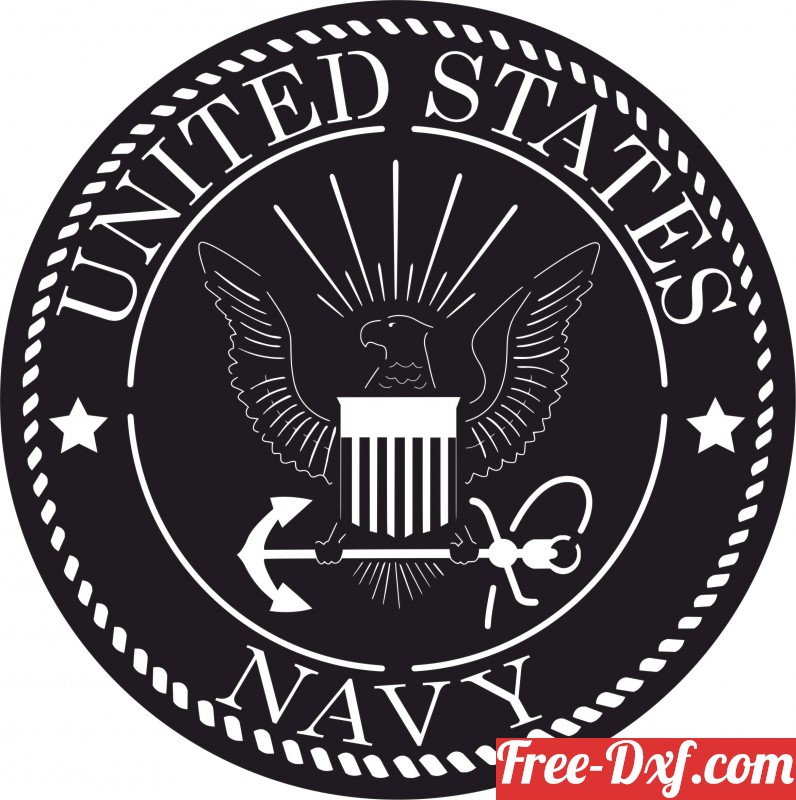 Download United States Navy Logo Tvh2x High Quality Free Dxf File