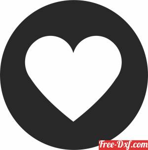 download heart icon clipart free ready for cut