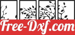 tree 4 panels wall art
