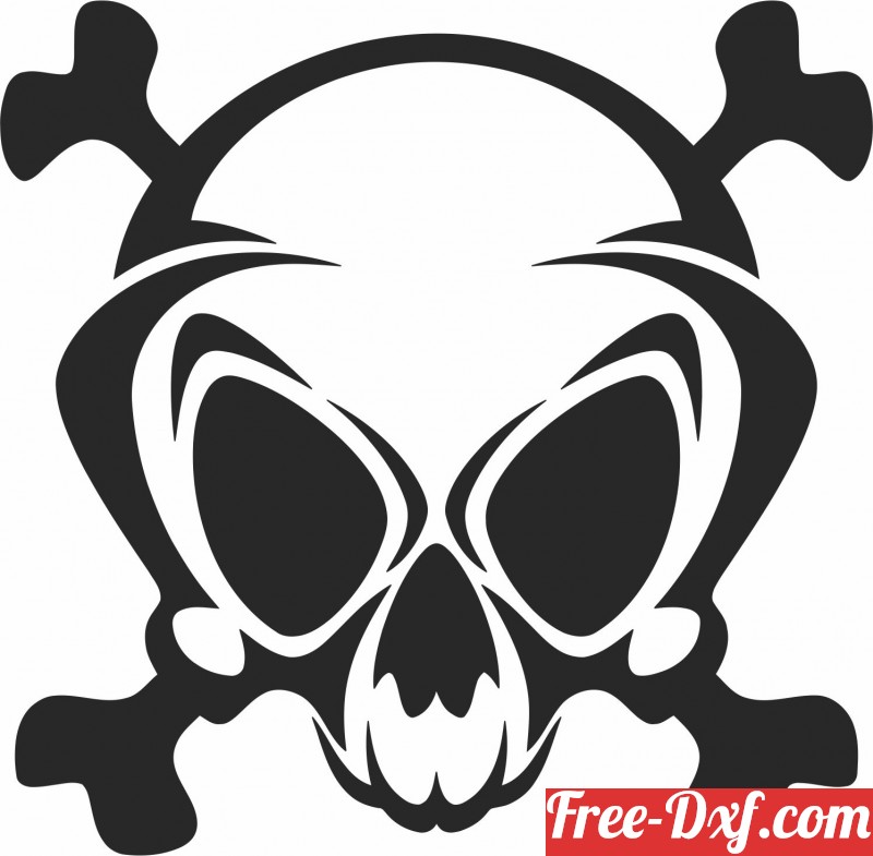 Download Skull cliparts tpj9N High quality free Dxf files, Svg, C