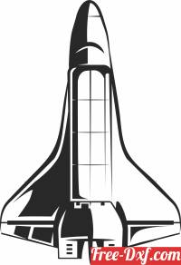 download Spaceship clipart free ready for cut