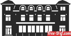 download frontal house clipart free ready for cut