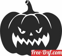 download Halloween scary pumpkin free ready for cut