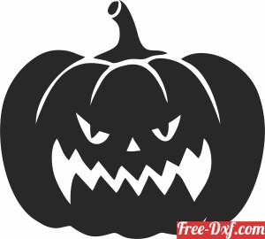 download Halloween scary pumpkin free ready for cut