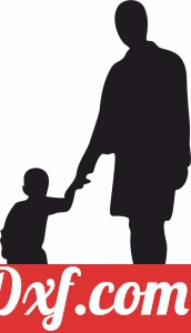Mother Son Silhouette