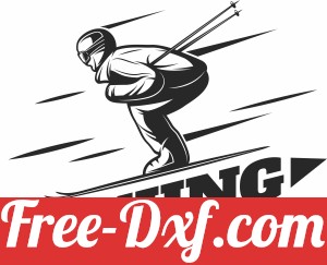 skiing clipart
