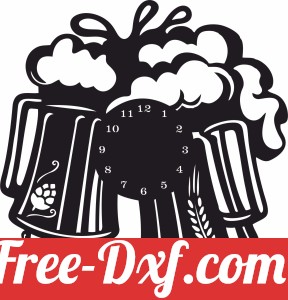 Beer wall Clock