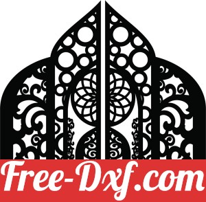 decorative Gate panel wall separator door pattern