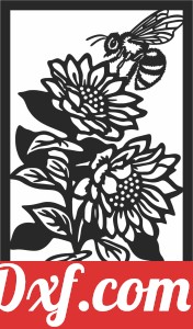 decorative wall flowers panel