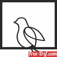 download Bird wall decor free ready for cut