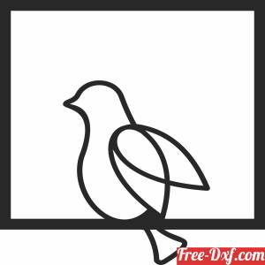 download Bird wall decor free ready for cut
