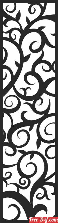 download wall   Door Pattern   DECORATIVE Screen free ready for cut