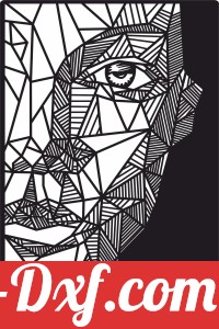 cool women face decorative art design