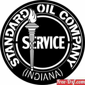 download indiana standard oil company logo Sign free ready for cut