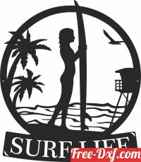 download woman holding a surfboard free ready for cut