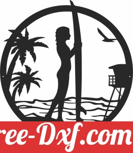 woman holding a surfboard