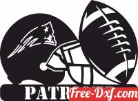 download New England Patriots NFL helmet LOGO free ready for cut